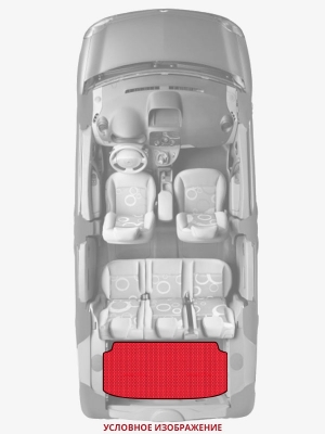 ЭВА коврики «Queen Lux» багажник для Peugeot 508